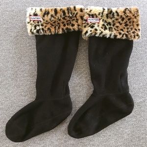 Original Hunter Tall Boot Socks Leopard Print